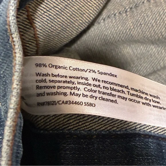 💙 Eileen Fisher Organic Cotton Stretch Denim Jacket – Size XL 💙 - Picture 8 of 9